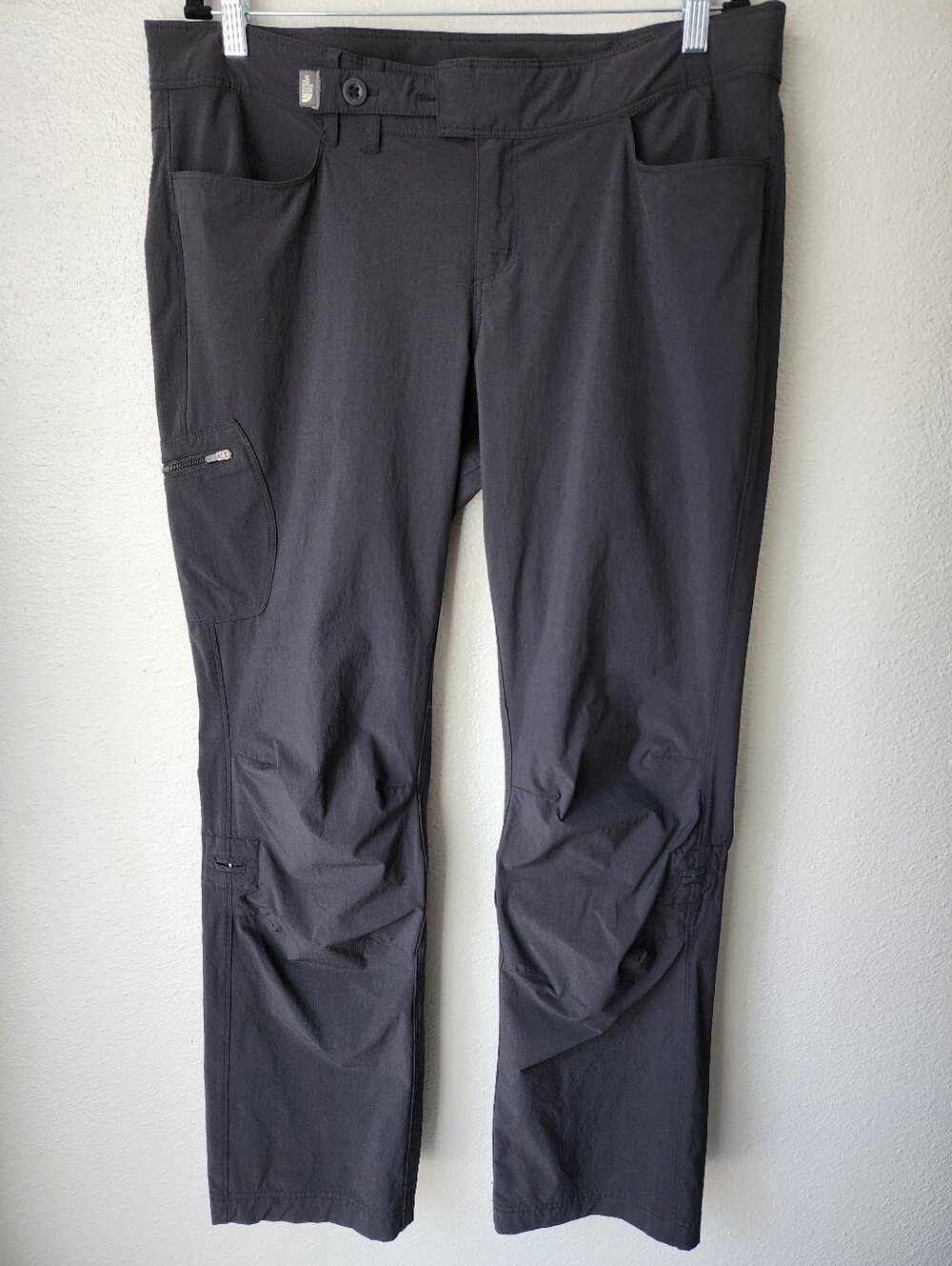 The North Face W Arches Roll Up Convertible Pants Lightweight Hiking Size 16 Blk